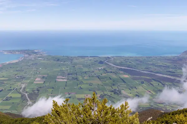 View of Kaikoura Peninsula from Kaikoura Ranges, New Zealand